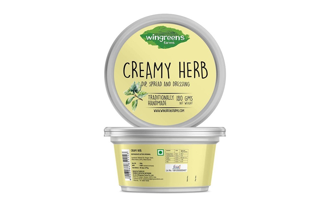 Wingreens Farms Creamy Herb    Cup  180 grams